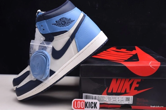 One Kick High 555088-140 Retro Jordan OG 1 Obsidian Air 0805